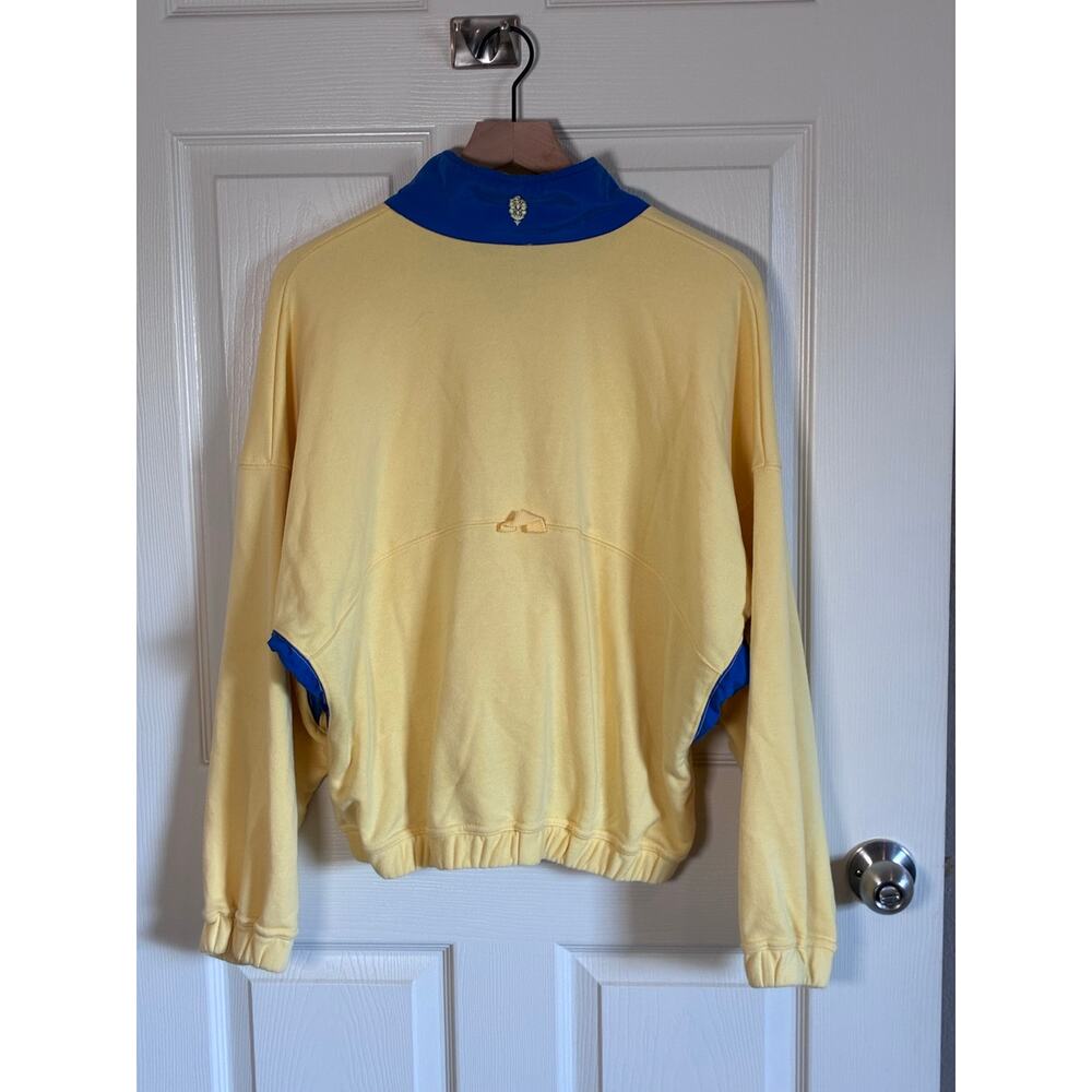 Free People Movement World Tour Two-Piece Set Yellow Blue Jacket + Shorts Size M - Picture 3 of 12